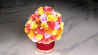 DIY Paper Flower Guldasta | How To Make Paper Flower Guldasta