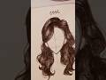 Simple &amp; Cool Hair Drawing 💖 Step by Step Tutorial #drawing #art #easydrawing