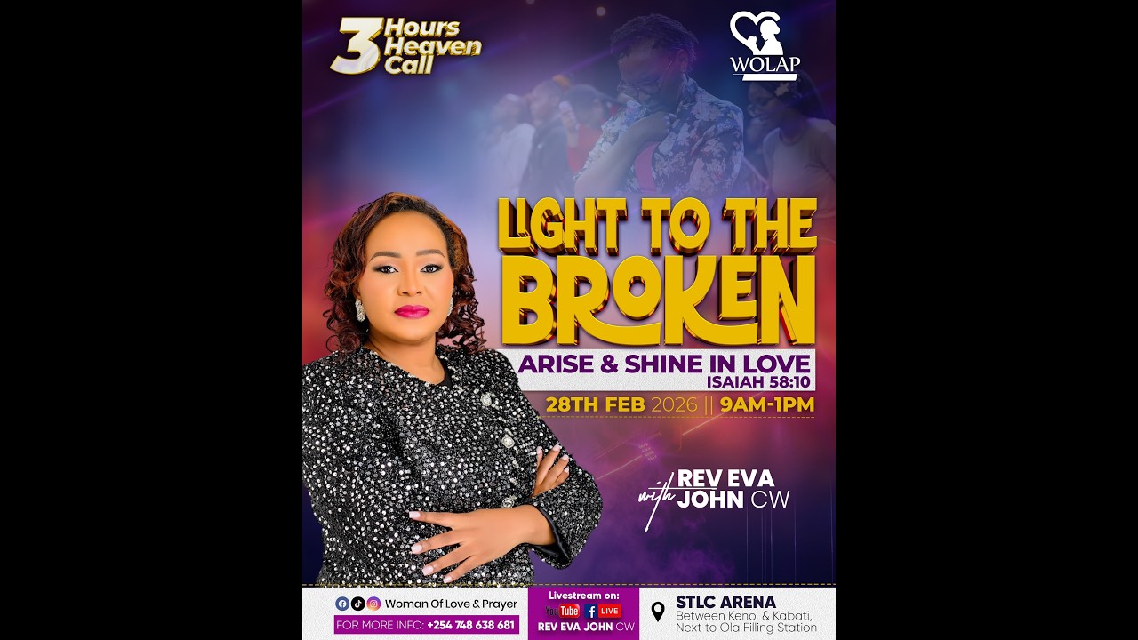 3 HOURS HEAVEN CALL || LIGHT TO THE BROKEN WITH REV EVA CW || 28-02-2026.