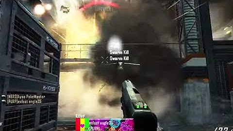 BO2 HACKER SHOOTS SWARMS OUT OF PISTOL!