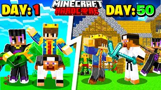 SURVIVING 100 DAYS In HARDCORE Minecraft With Friends 😰