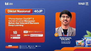 Hari 2: Diklat Pemanfaatan ChatGPT & Gemini AI Menyusun Bahan Ajar Interaktif Berbasis Deep Learning