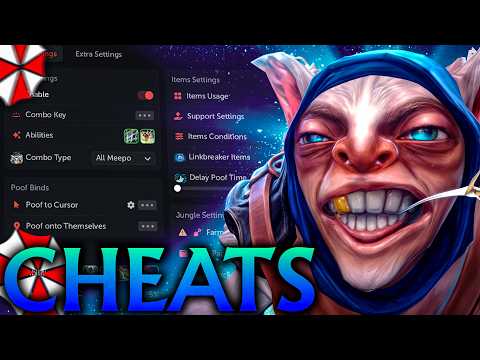 Meepo with cheats showed unbelievable skill! Umbrella Dota 2