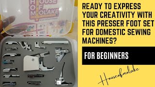 15pcs Domestic Presser Foot Set - Identify Different Types of Presser Foot & its Unique Functions