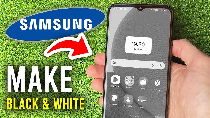 How To Make Samsung Screen Black & White - Full Guide - YouTube