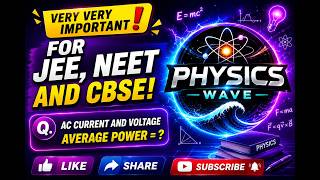 🎯 One Formula, One Question, Full Marks! AC Average Power Question📚 JEE NEET CBSE Physics🔥