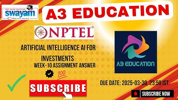 NPTEL Artificial Intelligence (AI) for Investments Week 10 Assignment Answers Solution Quiz | 2025