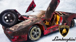 Restoration of  Lamborghini Diablo Super Car. BTS ASMR Restoration of Abandoned Car.