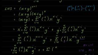 Binomial expansion proof by induction