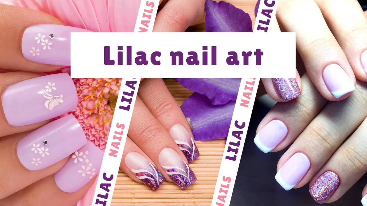 NAIL ART: Lavender Scribble Abstract Nails - Prairie Beauty