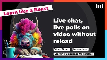 Live chat and live polls on videos in Moodle without reloading