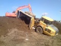 volvo A25D being uprighted