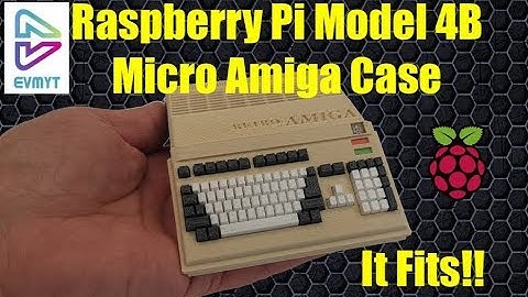 Raspberry Pi model 4B Micro sized Commodore Amiga 500 Retropie Case