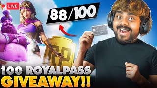 100 RP Final Giveaway Live & Rooms At 500 Likes |  Battlegrounds Mobile India  | BGMI Live Telugu