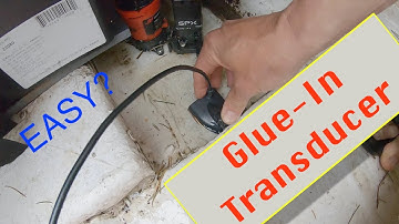 Glueing-in an All Speed Sonar Transducer