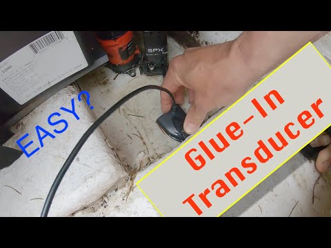 Glueing-in an All Speed Sonar Transducer