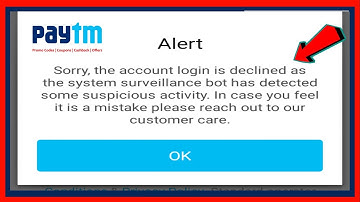 Paytm alert sorry the account login is declined problem | Paytm login issue resolved