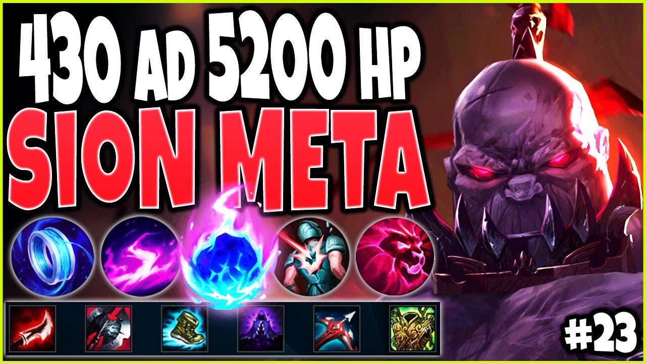 Føderale helt seriøst Kurve 430+AD & 5200+HP SION SEASON 10 META! LoL Meta Sion Season 10 Build Guide  #23! Top Sion s10 Gameplay - YouTube