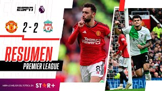 ¡UN CLÁSICO INFARTANTE: LUCHO DÍAZ ANOTÓ EN EL EMPATE INGLÉS! | M. United 2-2 Liverpool | RESUMEN image