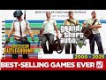 BEST SELLING VIDEO GAMES OF ALL TIME || HIGHEST SALE REVENUE #gta #gta5 #pubg #fornite #sims #games