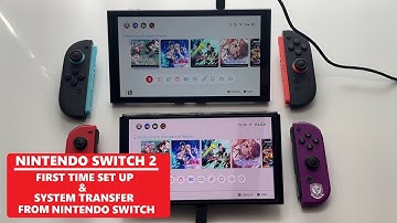 Nintendo Switch 2 First Time Set up & How to do the System Transfer from Nintendo Switch #guide
