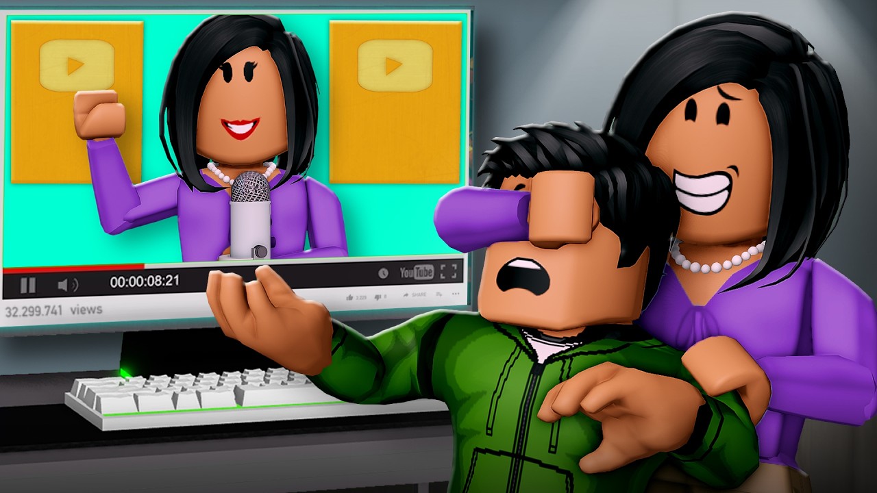 His Mom Was SECRETLY A YOUTUBER! (A Roblox Movie)