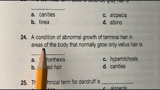 Cosmetology Written Exam Review Chapter 11 Properties of the Hair Scalp