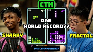 World Record DAS Scores in Competitive Tetris | DAS Nationals FINALS | Sharky vs. Fractal