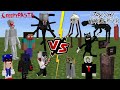 Trevor Henderson Creatures VS CreepyPasta Legends [HORROR BATTLE] (Minecraft PE)