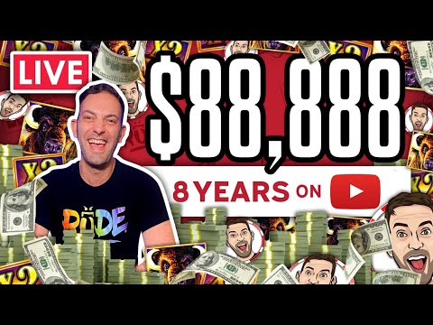 🔴 LIVE $88,888 for 8 Year Anniversary!