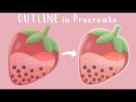 How To Outline Drawing in Procreate Tutorial | Procreate for beginners