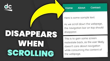 How to Hide a Navigation Bar When Scrolling Down - HTML, CSS & JavaScript Web Design Tutorial