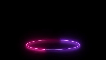 Glowing frame black screen | Neon light border | Frame template video background