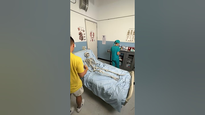 Skeleton at hospital scared nurse  #Shorts