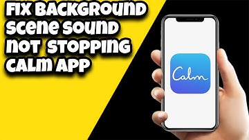 How To Fix Background Scene Sound Not Stopping Calm App