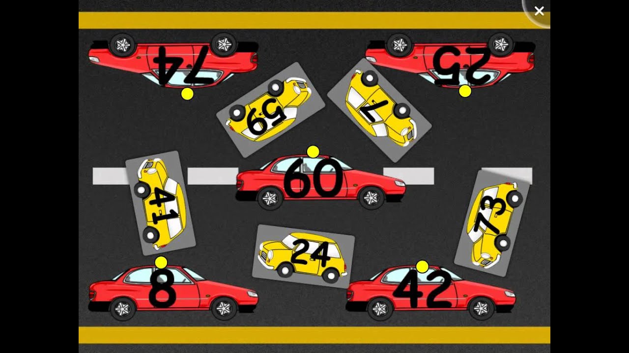 demolition derby SMART Table Activity - One Less