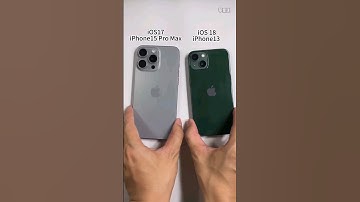iOS 17 (iPhone 15 Pro Max) vs iOS 18 (iPhone 13) battel #shorts