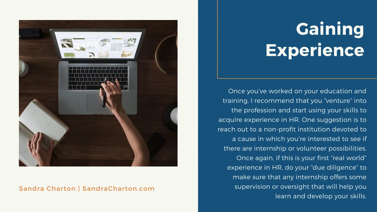 Preparing for a career in HR