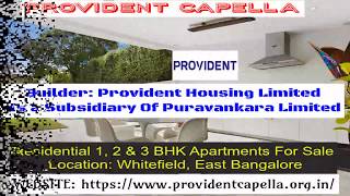 Provident Capella | Whitefield | East Bangalore | https://www.providentcapella.org.in/
