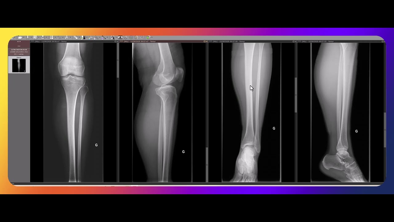 Comment interpréter une radiographie de la jambe ? - YouTube