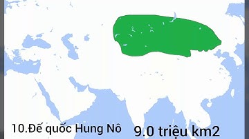 Top 10 đế quốc rộng lớn nhất trong lịch sử