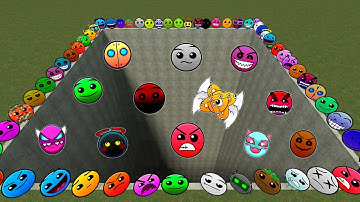 Lobotomy Dash Geometry Dash Nextbots Family FALL into HOLE Chasing me Gmod