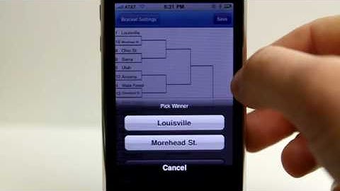 March Brackets iPhone App Demo