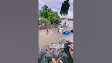 bắt cống khổng lồ nổi trên sông cực hay #videoviral #tinnong