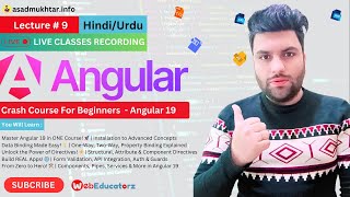 🔴 Live Class Angular 19 | Urdu | Hindi | Lecture 9 | Asad mukhtar #angular #live #webdevelopment