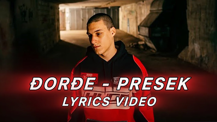 ĐORĐE - PRESEK [LYRICS VIDEO]