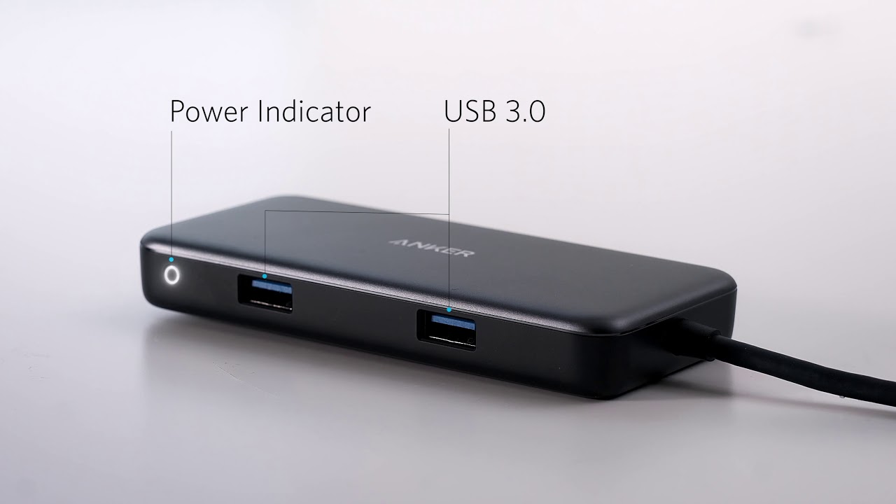 Anker USB C Hub Adapter, PowerExpand+ 7-in-1 USB C Hub, with 4K USB C to  HDMI, 60W Power Delivery, 1Gbps Ethernet