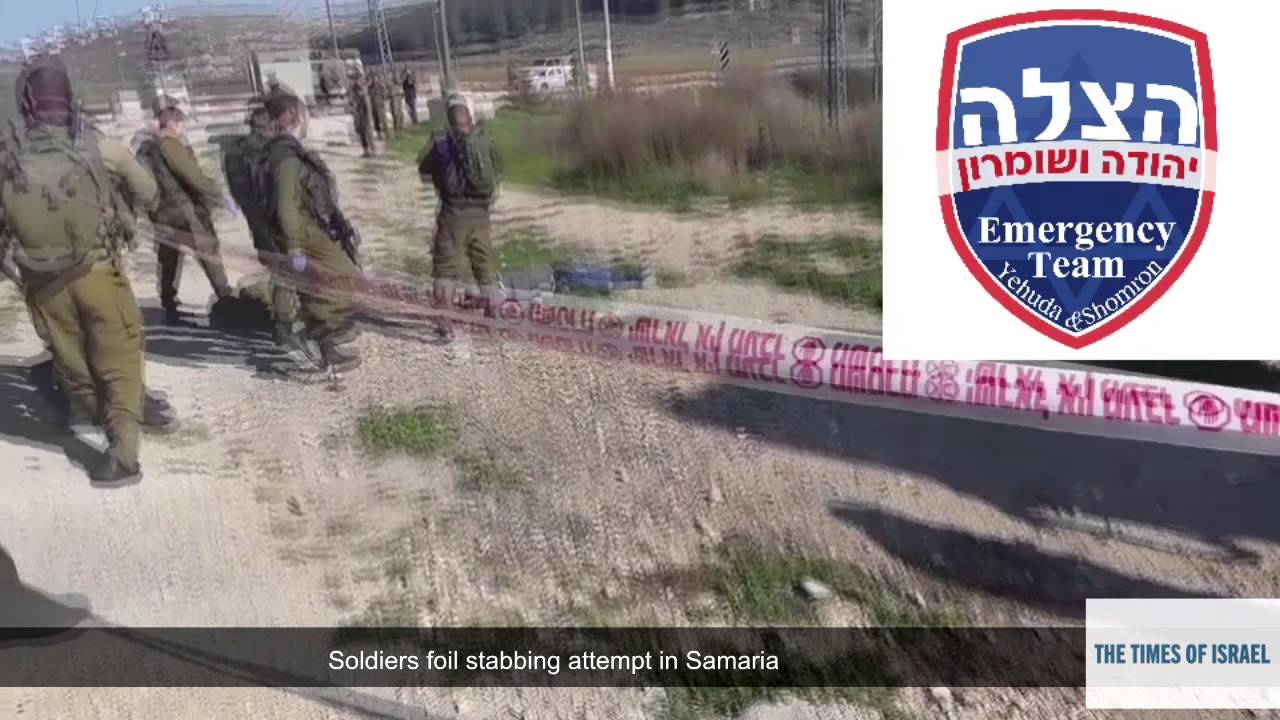 Soldiers foil stabbing attempt in West Bank times of israel right wing
