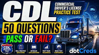 CDL Permit Practice Test 2026 | 50 Questions with Answers and Explanations