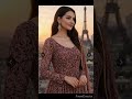Printed crepe anarkali kurta